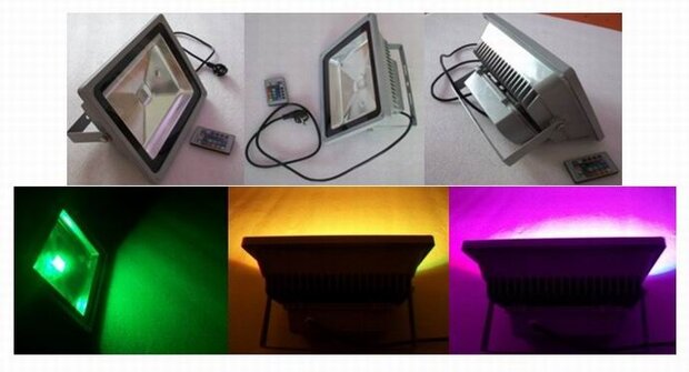 RGB LED bouwlamp 60W 