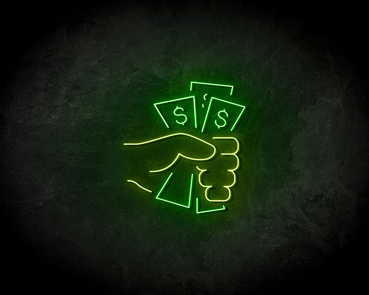 Money In Hand neon sign - LED neon sign  | LED  schermen, LED Neon Sign, LED reclame & LED scherm specialist