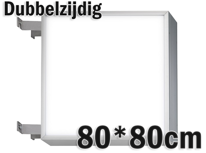 LED lichtbak 80x80cm - Dubbelzijdig LED lichtbak 80x80cm - Dubbelzijdig