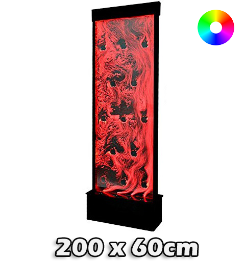 LED bubbel wand 200 x 60 cm
