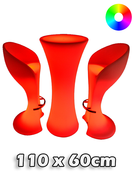 LED tafel incl. stoelen