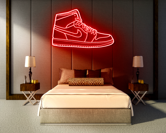 NIKE AIR JORDAN 1 neon sign LED neonsign LEDreclamebords LED schermen LED Neon Sign LED reclame LED scherm specialist