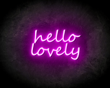 HELLO LOVELY neon sign - LED neon sign_