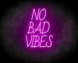 NO BAD VIBES neon sign - LED neon sign_