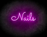 NAILS neon sign - LED neon sign_