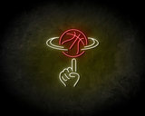 Spinning basketbal neon sign - LED neon sign_