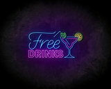 Free Drinks neon sign - LED neonsign_