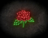 Geometric Rose neon sign - LED neonsign_