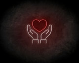 Hart In Hands neon sign - LED neon sign_