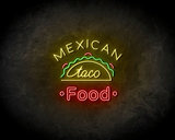 Mexican taco food neon sign - LED neonsign_