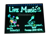 2 stuks : LED schrijfbord 40cm*60cm | 90 functies_