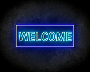 WELCOME BLUE neon sign - LED neonsign WELCOME BLUE neon sign - LED neonsign