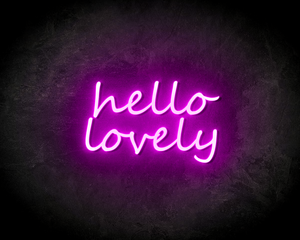 HELLO LOVELY neon sign - LED neon sign