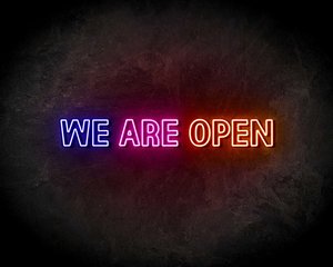 WE ARE OPEN 3 COLORS neon sign - LED neon sign