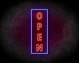 OPEN VERTICAAL neon sign - LED neonsign