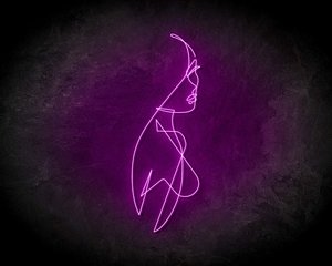 LINE ART WOMEN neon sign - LED neonsign