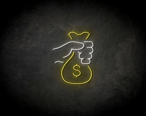 Bag of money neon sign - LED neon sign