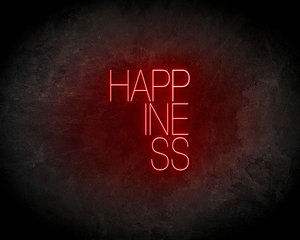 Happiness neon sign - LED neon sign