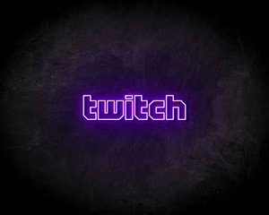 Twitch Text neon sign - LED neonsign