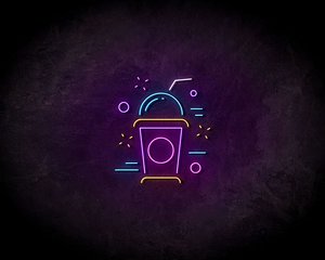 Milkshake neon sign - LED neon sign