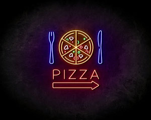 Pizza Blue neon sign - LED neonsign