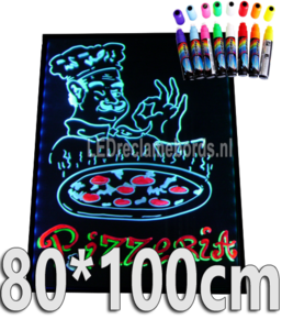 LED schrijfbord 80cm*100cm | 90 functies 