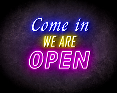 COME IN OPEN DOUBLE neon sign - LED neon sign