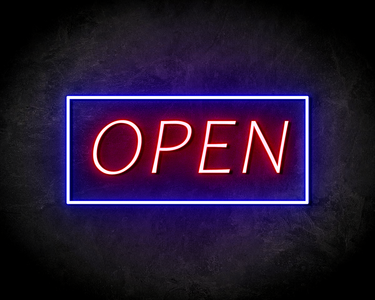 OPEN VIERKANT neon sign - LED neon sign