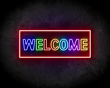 WELCOME MULTICOLOR neon sign - LED neon sign