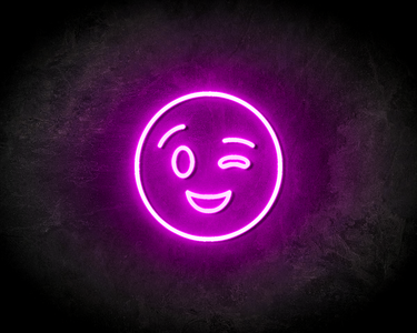 BLINK SMILEY neon sign - LED neonsign