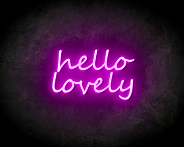 HELLO LOVELY neon sign - LED neon sign