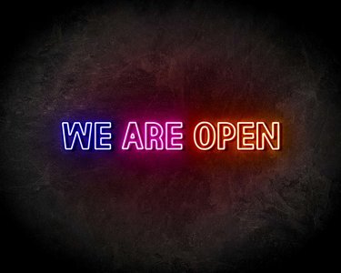 WE ARE OPEN 3 COLORS neon sign - LED neon sign