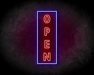 OPEN VERTICAAL neon sign - LED neonsign