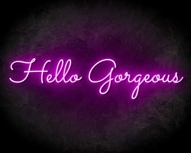 HELLO GORGEOUS neon sign - LED neonsign