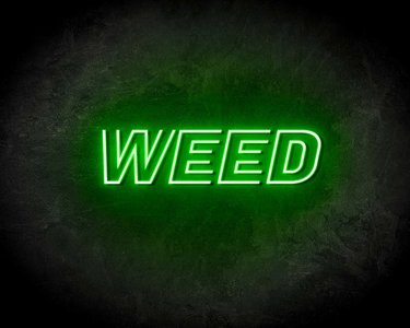 WEED TEXT neon sign - LED neon sign
