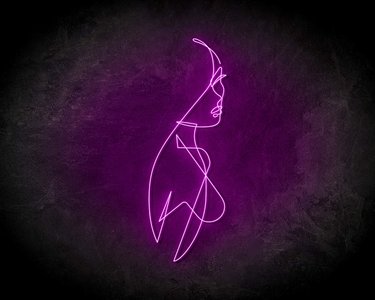 LINE ART WOMEN neon sign - LED neonsign