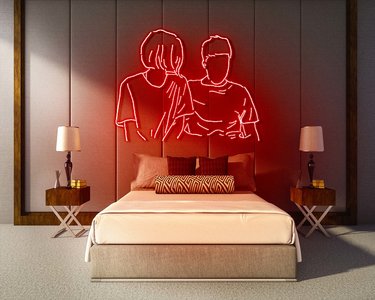 LOVE COUPLE neon sign - LED neon reclame bord