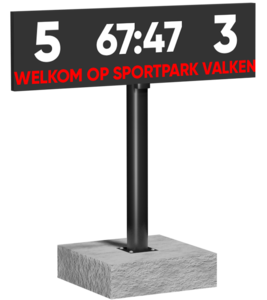 LED scorebord 320 x 90 cm - SMD P6 / Digitaal LED score scherm voor voetbal, hockey etc