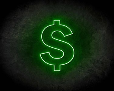 Dollar Sign neon sign - LED neon sign