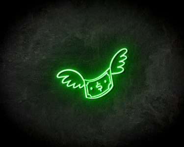 Money With Wings neon sign - LED neon sign