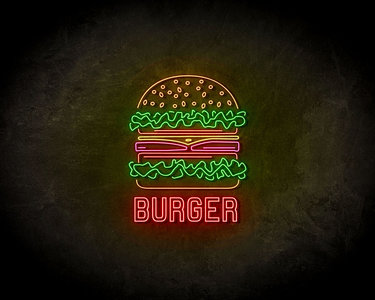 Burger neon sign - LED neonsign