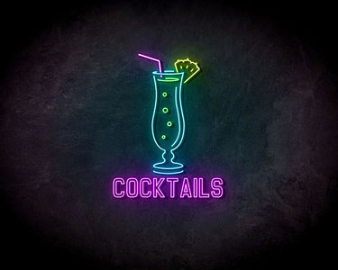 Cocktails neon sign - LED neon sign