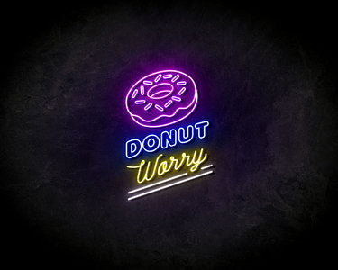 Donut Worry neon sign - LED neonsign
