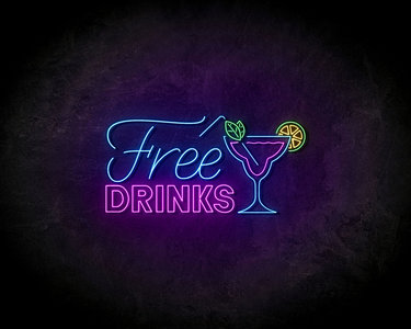 Free Drinks neon sign - LED neonsign