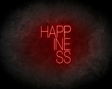 Happiness neon sign - LED neon sign