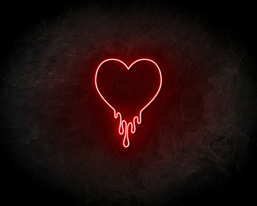Melting Heart neon sign - LED neon sign