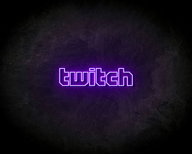 Twitch Text neon sign - LED neonsign