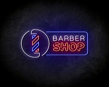 Barber Shop Blauw neon sign - LED neonsign