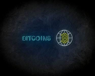 Bitcoins neon sign - LED neonsign