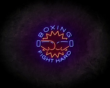 Boxing Fight Hard neon sign - LED neonsign